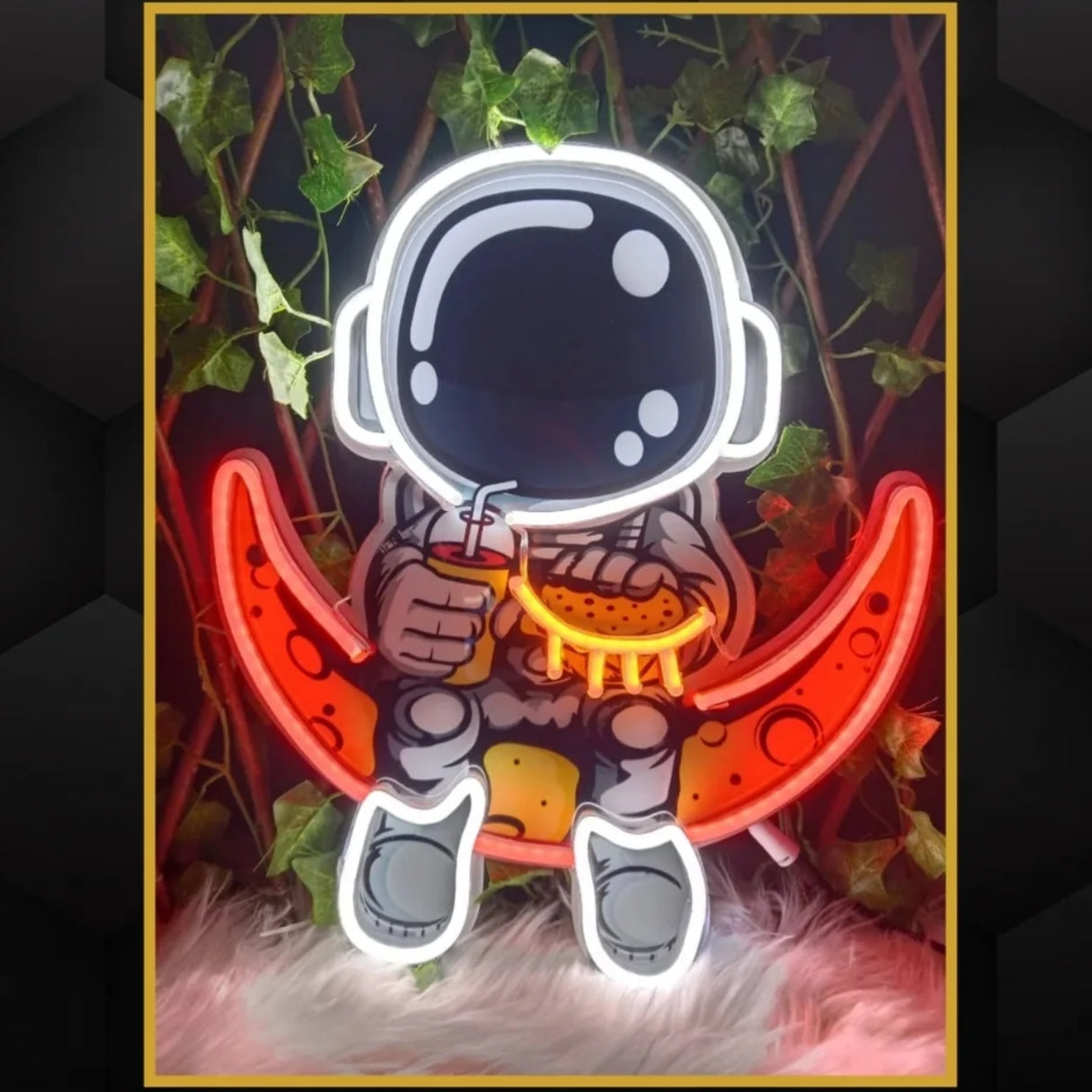 Astronaut UV Neon Sign