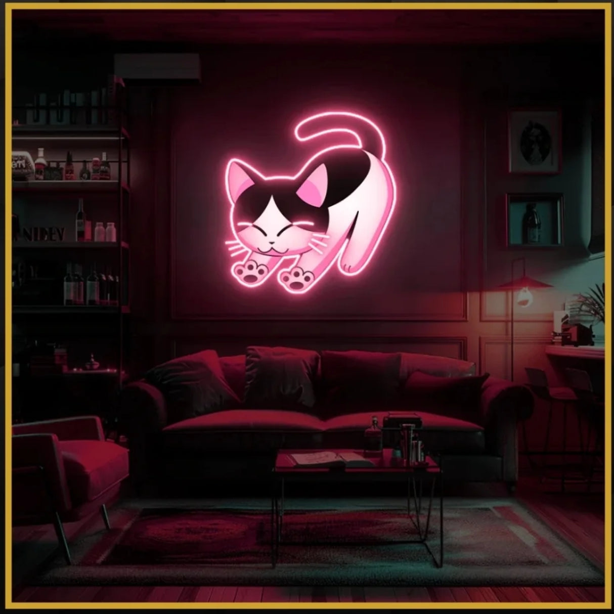 Cat UV Neon Sign