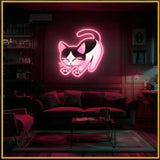 Cat UV Neon Sign