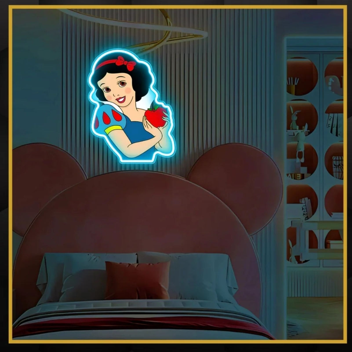 Snow White UV Neon Sign