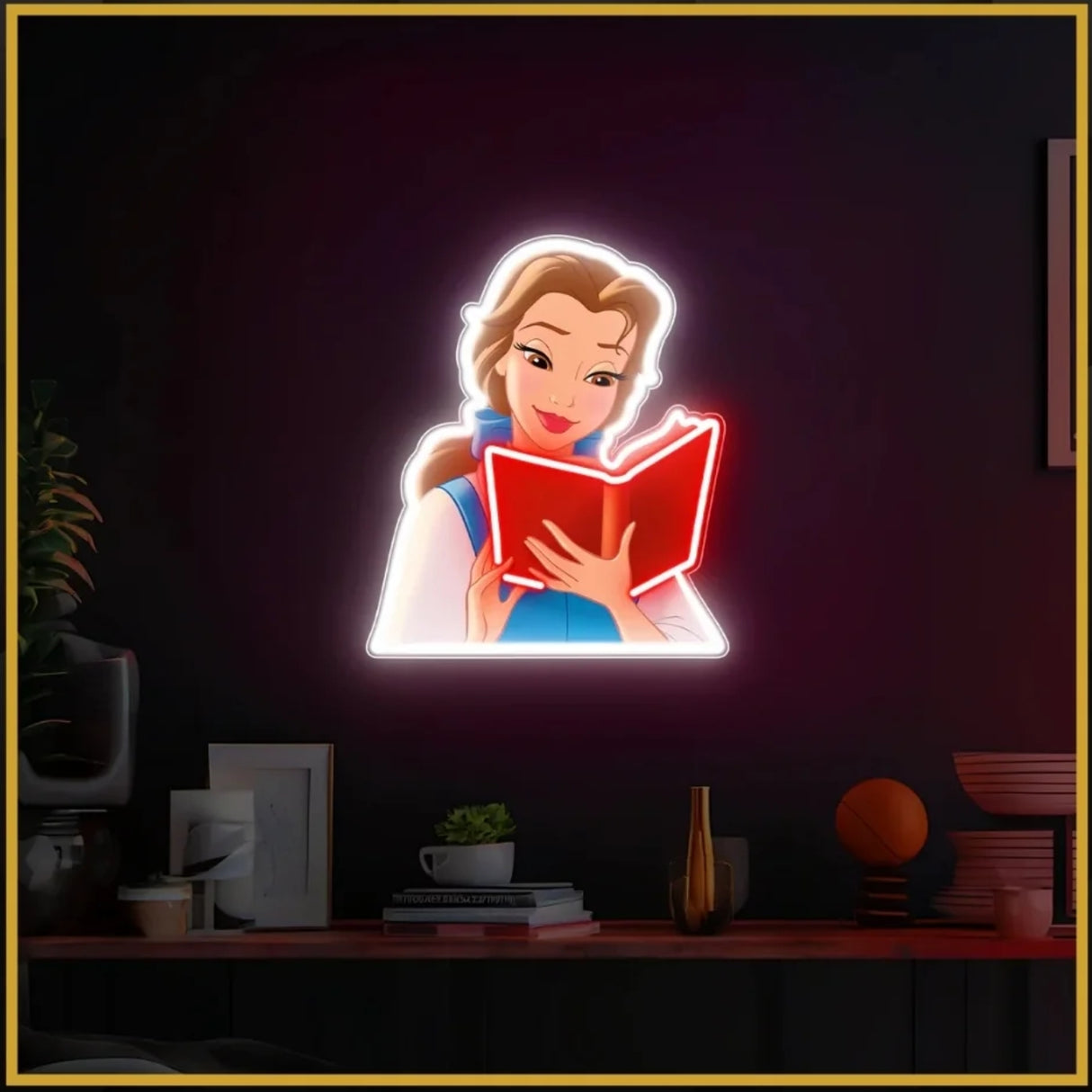 Belle UV Neon Sign