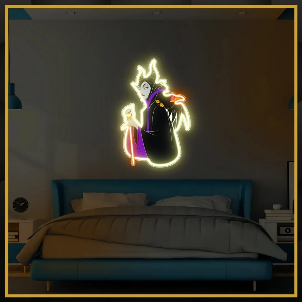 Maleficient UV Neon Sign