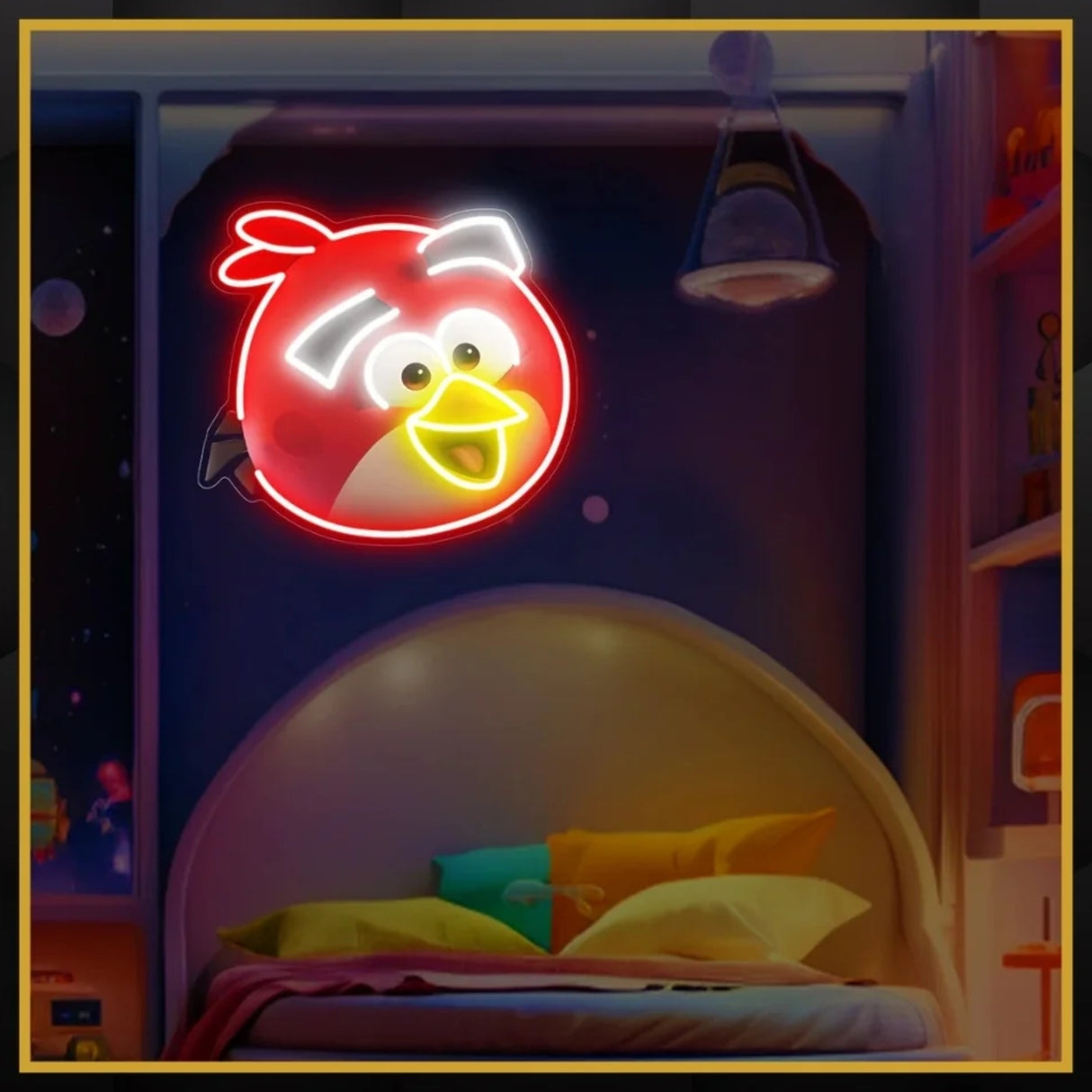 Angry Bird UV Neon Sign