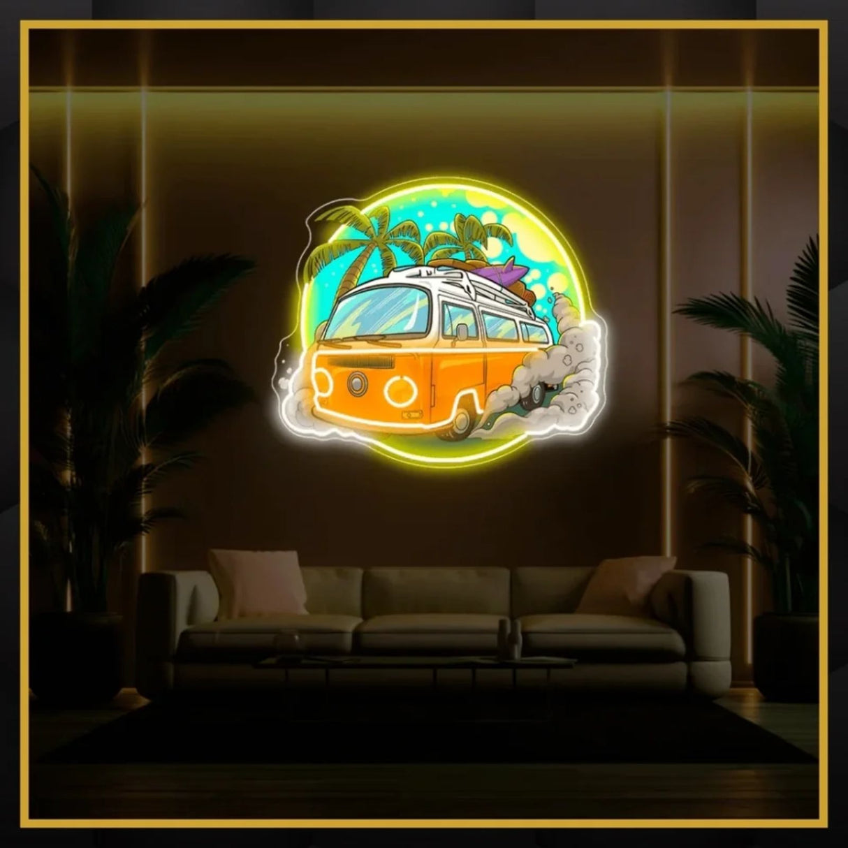 Travel Bus UV Neon Sign