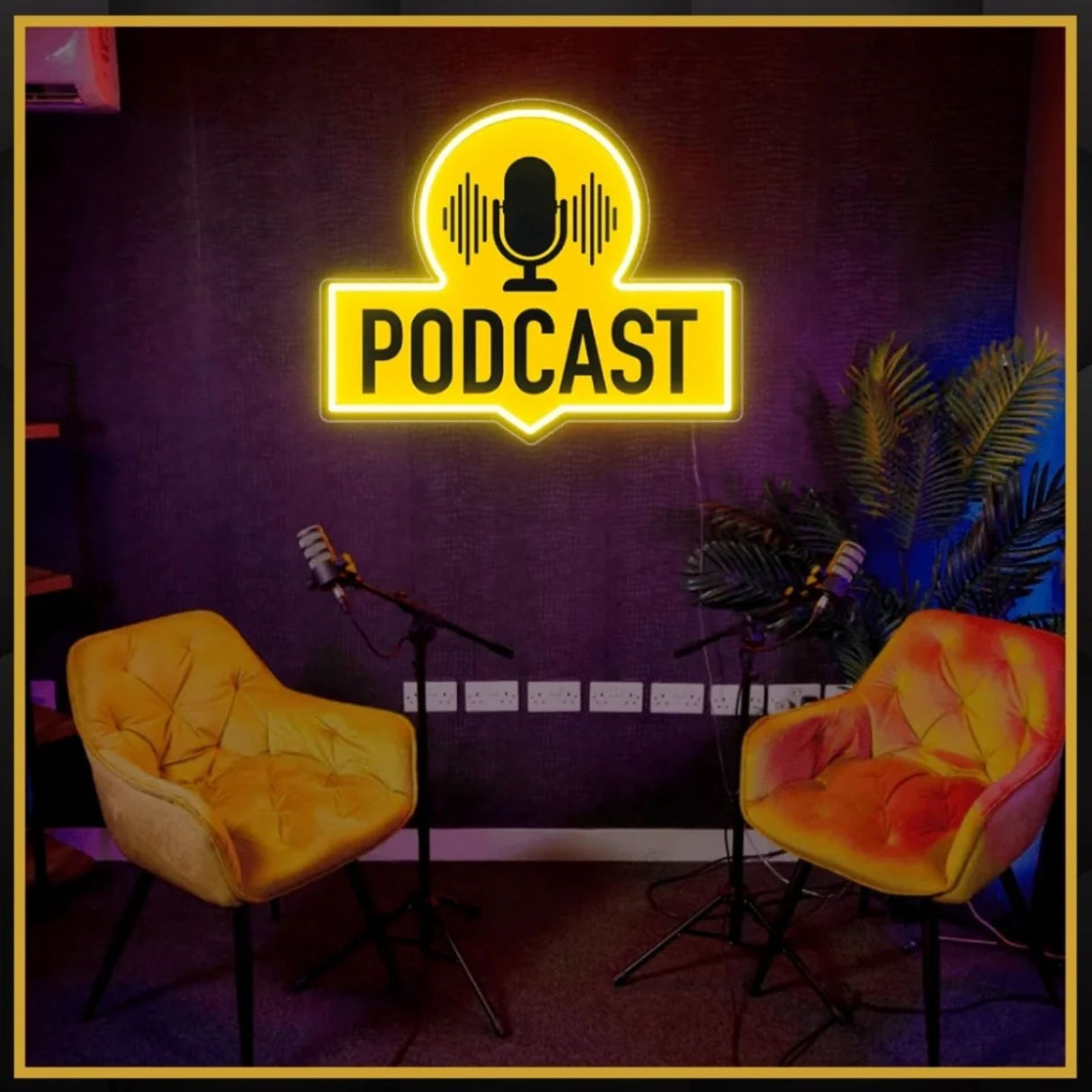 Podcast UV Neon Sign