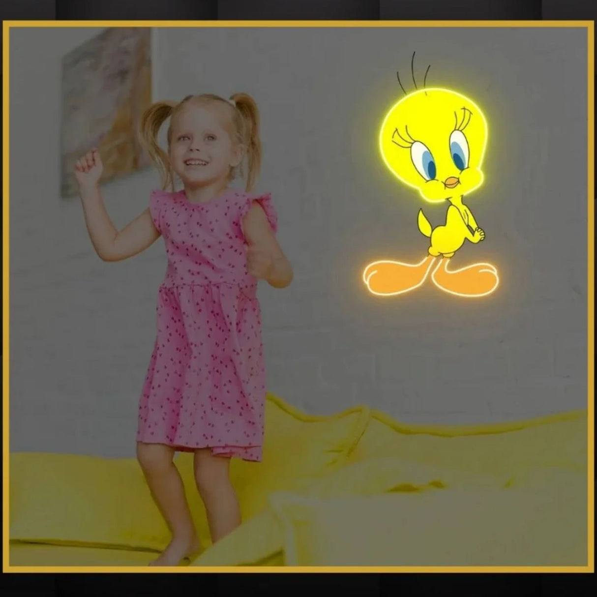 Tweety UV Neon Sign