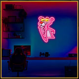 Pink Panther UV Neon Sign