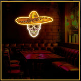 Mexican Calavera Skull UV Sign