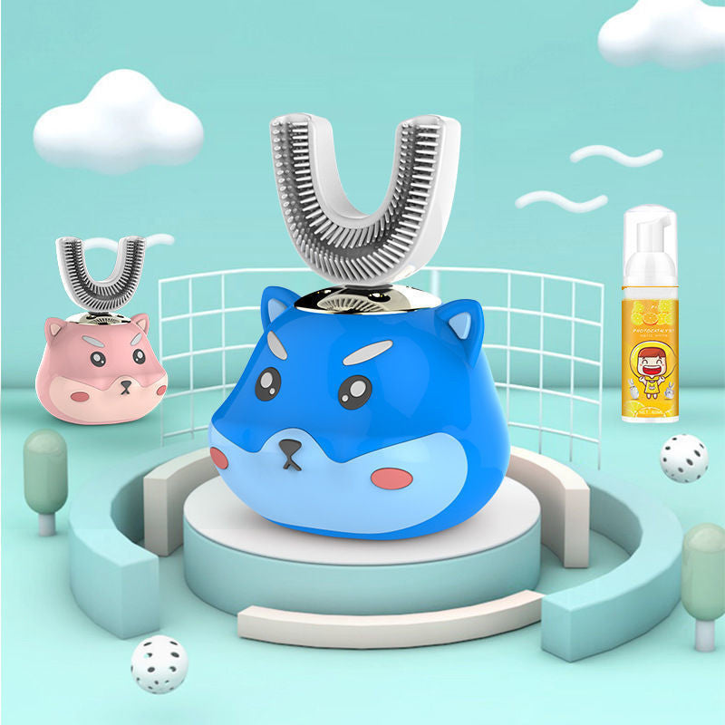 Silicon USB Automatic Ultrasonic Teeth Tooth Brush Cartoon Pattern