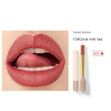 Pudaier16 color cigarette tube lipstick matte matte non-stick cup