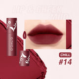 Matte Fog Face Lip And Cheek Dual-use Powder Blusher Lipstick Air Lip Glaze