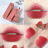 Light Fog Printing Color Matte Velvet Matte Color Does Not Fade White Lipstick Glaze Lip Lacquer