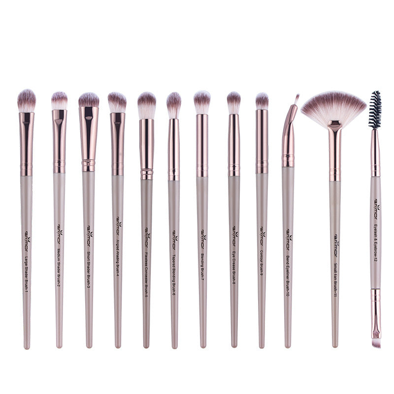 Eyes Eyeshadow Eyebrow Brush Portable Kit Makeup Tools