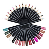 Lip Liner 3 In 1 Multifunctional Eyeliner Eyebrow Line 21 Color Wood