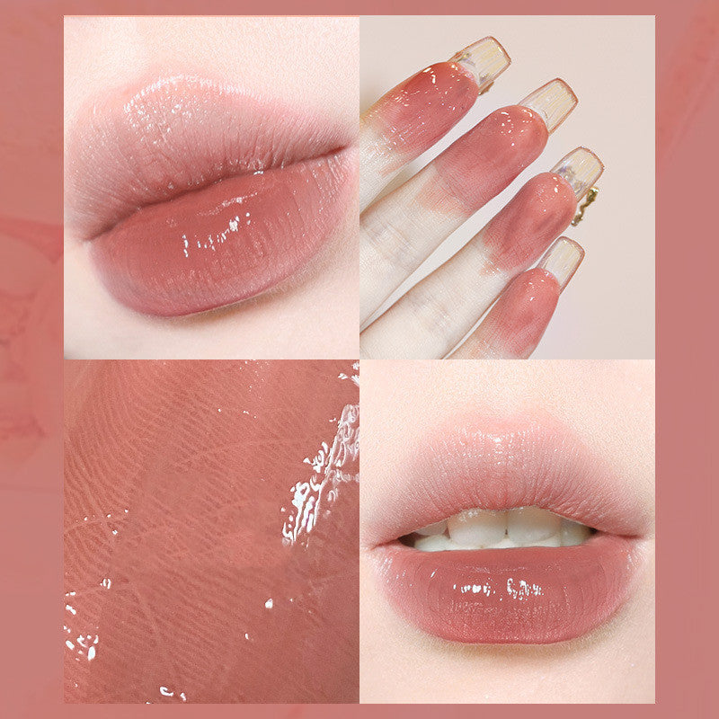 Ice-through Lip Glaze Moisturizing And Shiny Mirror Jelly Is Not Easy To Decolorize