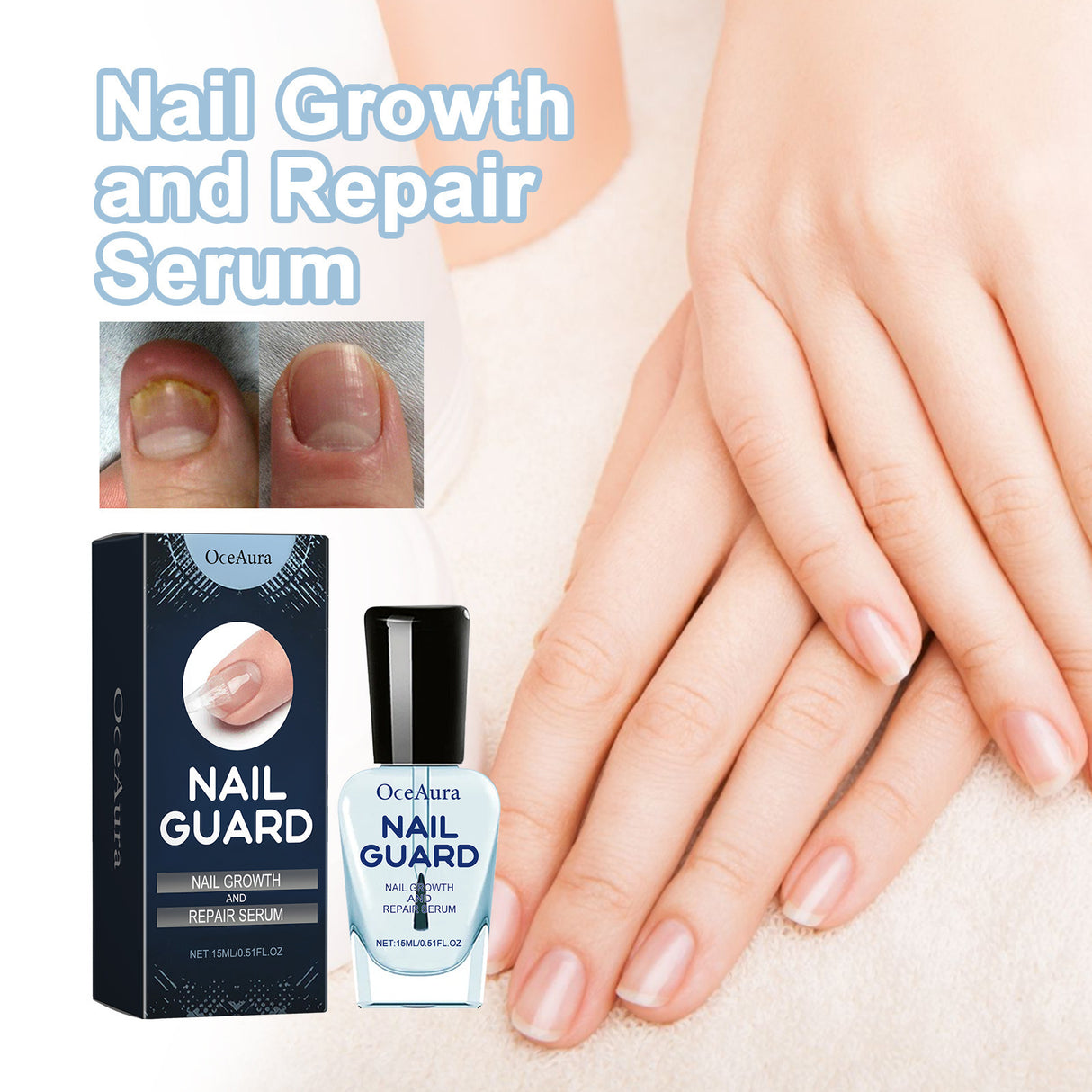 Hand And Foot Nail Nutrition Moisturizing Repair Soft Nail Gentle Cleaning Bright Nail Care