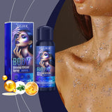 Eelhoe Highlighter Glitter Spray Glitter Spray Highlighter Spray Natural Stereoscopic Long Lasting Glitter