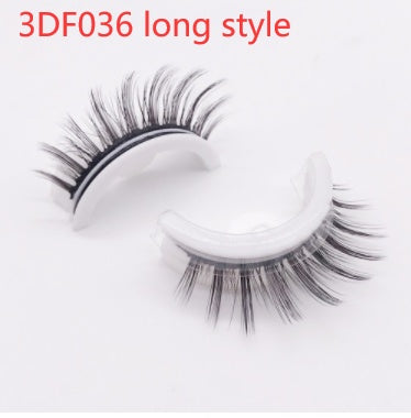 Reusable 3D Mink Lashes Natural False Eyelashes Self Adhesive Fake Glue Free Makeup Eyelash Extension Silk