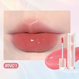 Iced Tea Mirror Lip Glaze Mirror Water Gloss Lip Gloss Glass Jelly Lip Brown Lipstick