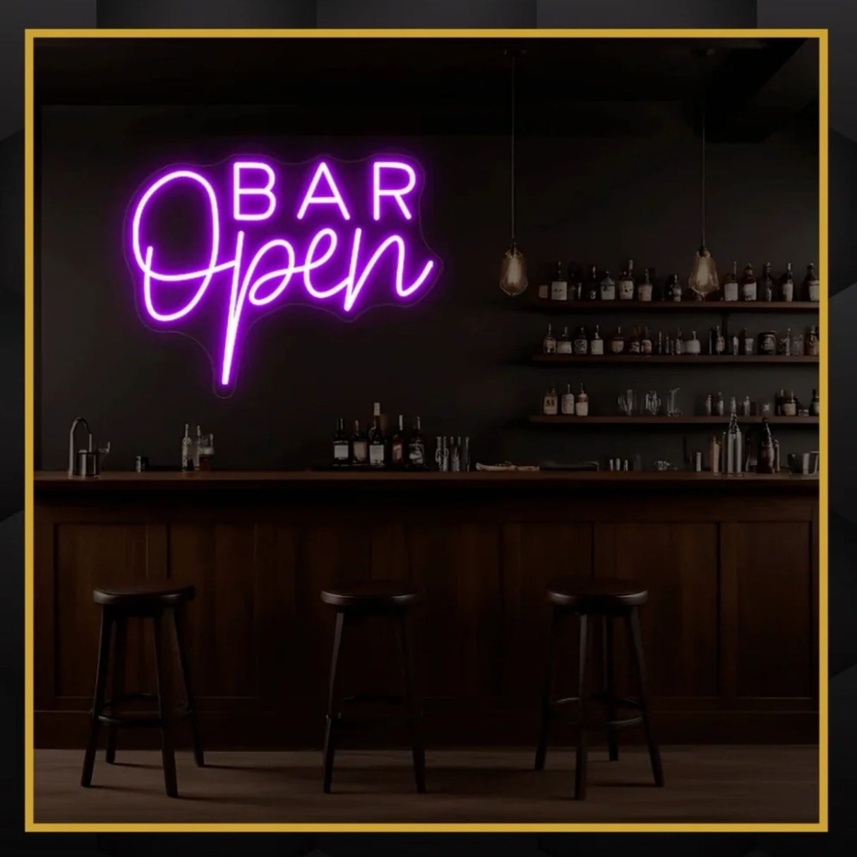 Open Bar Neon Sign