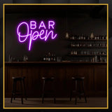 Open Bar Neon Sign