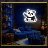 Panda UV Neon Sign