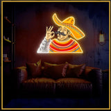 Mexican Man UV Neon Sign