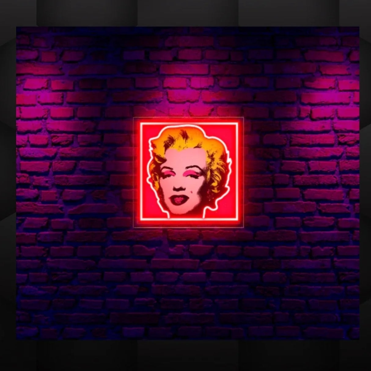 Marilyn Monroe UV Print Neon Sign