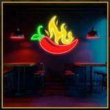 Hot Chilli UV Neon Sign