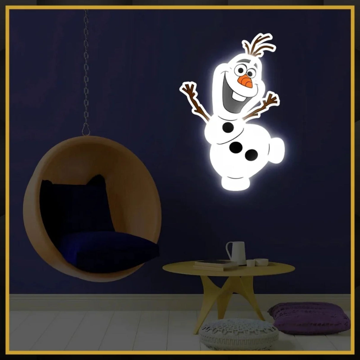 Olaf UV Neon Sign