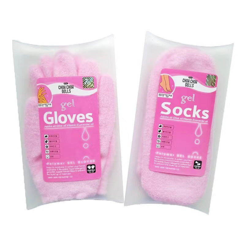 Spa Gel Gloves Sock Hand Mask Foot Mask Foot Cracked Skin Care Moisturizing Treatment Exfoliating Remove Dead Hand Care