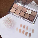 10-color Eye Shadow Niche Ultra-shine Pearlescent Matte Eye Shadow Palette