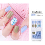 30pcs Detachable False Nail Artificial Tips Set Full Cover for Short Decoration