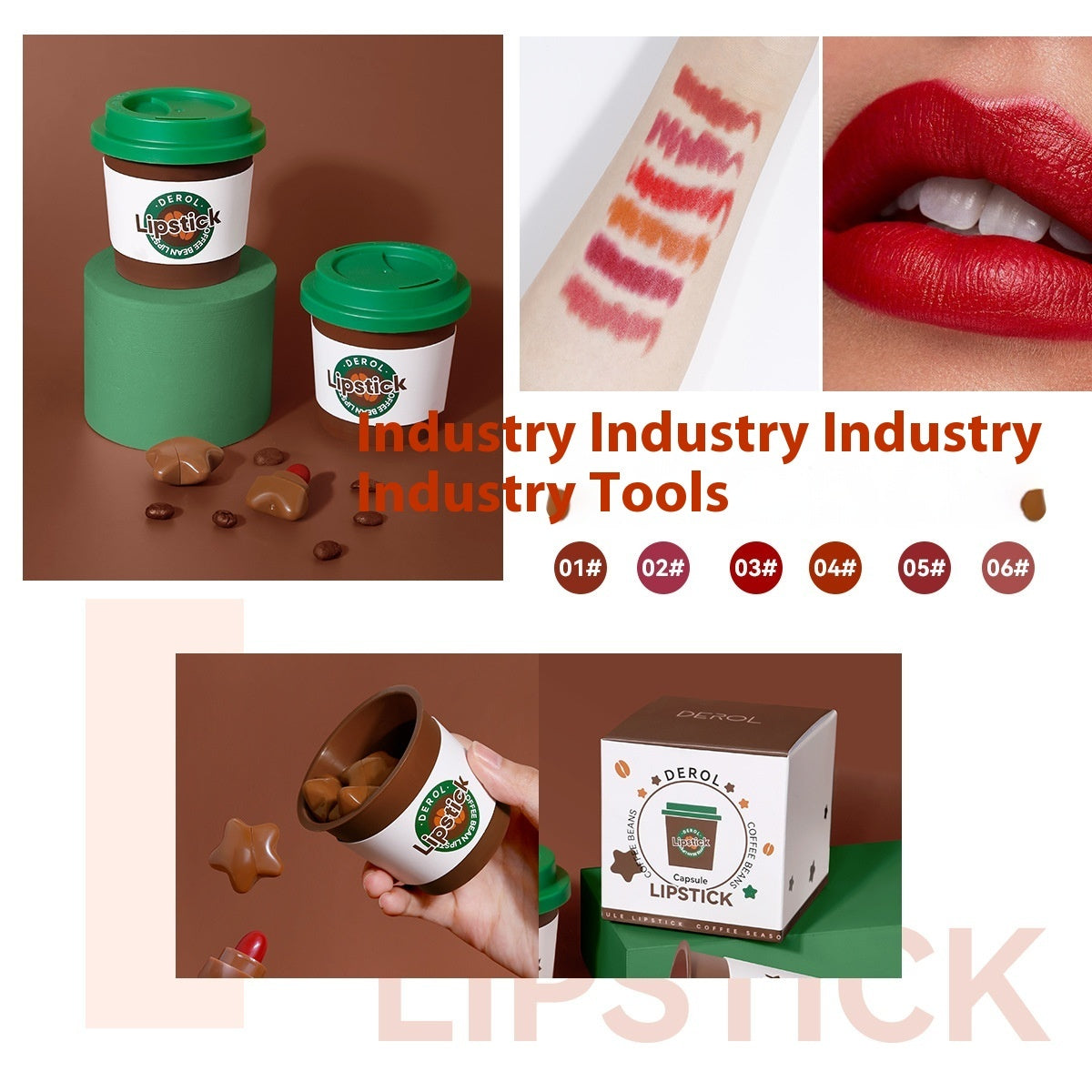 Matte Coffee Lipstick XINGX Candy Mini Capsule Lipstick