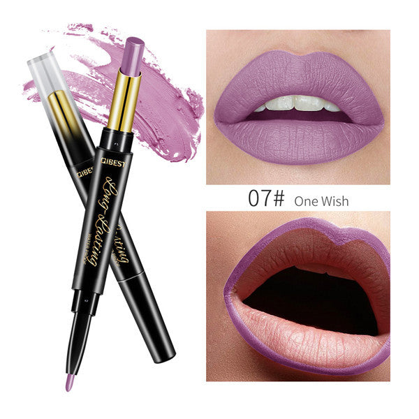 Moisturizing matte matte double-ended lipstick