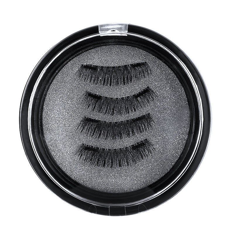 3D double magnet false eyelashes 24P double magnet false Mascara free magnetic false eyelash double magnet eyelashes