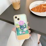 Purple Flowers Phone Case Protective Cover