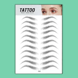 Eyebrow pattern embroidery eyebrow paste