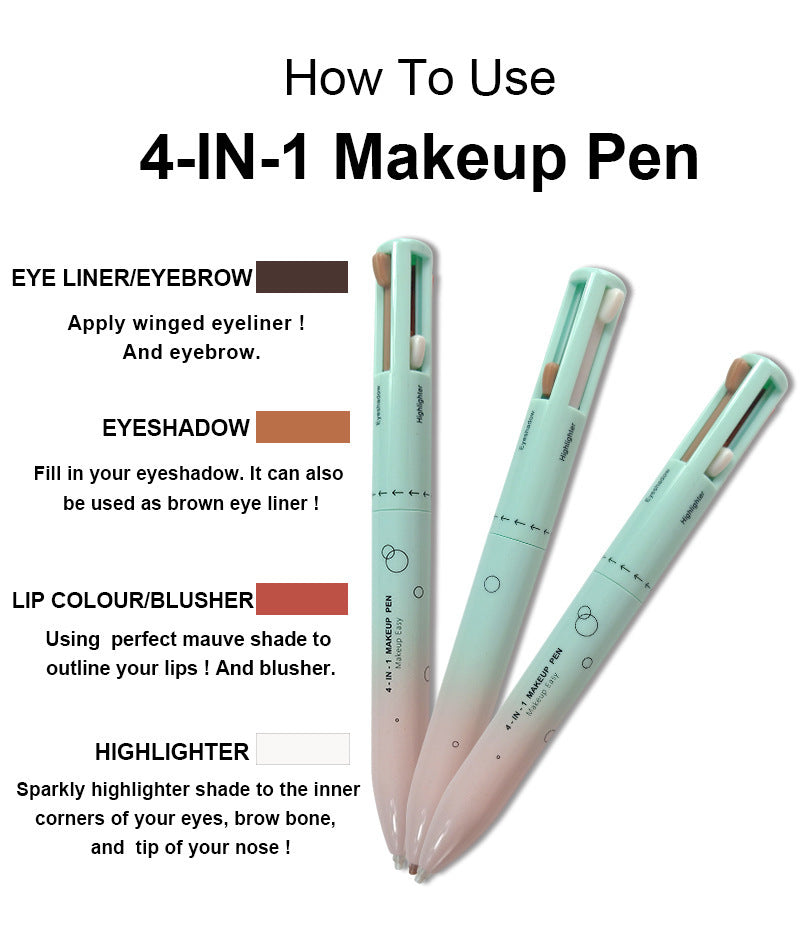 Cosmetic Brush Lip Liner Highlight Eyeliner Eyebrow Pencil