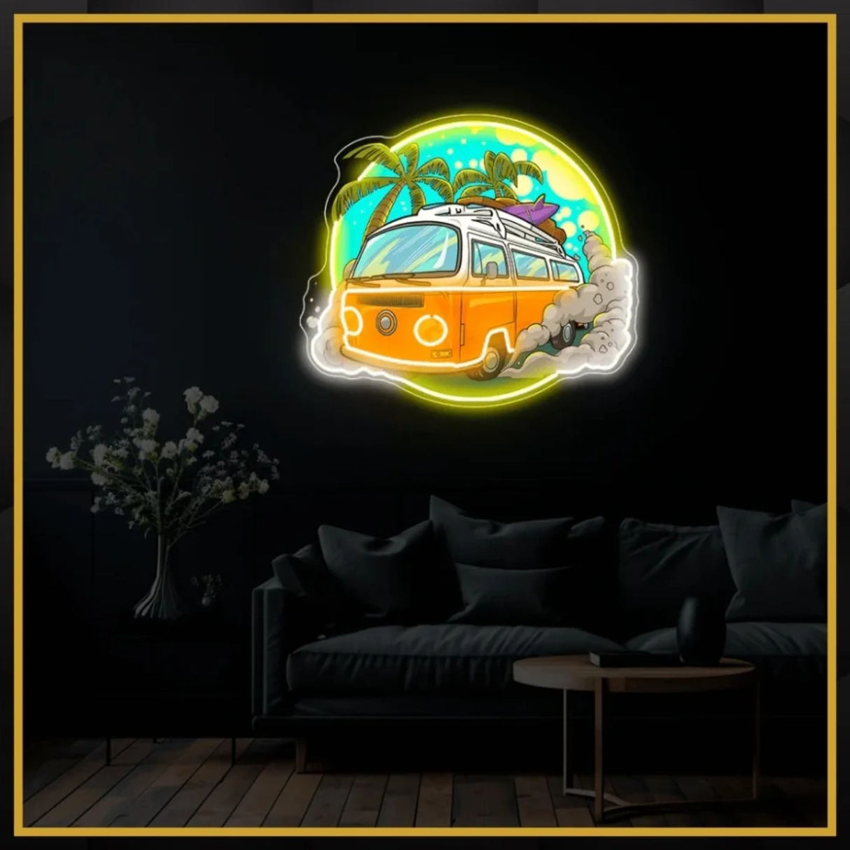 Travel Bus UV Neon Sign