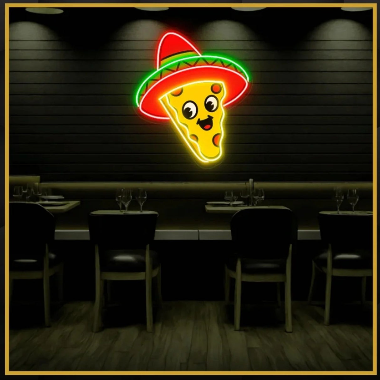 Mexican Mascot UV Neon Sign