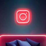 Instagram Logo Neon Sign - A Vibrant Fusion of Social Media