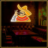 Mexican Man UV Neon Sign