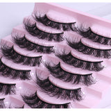 10Pairs Of Natural Thick Curly Eyelashes