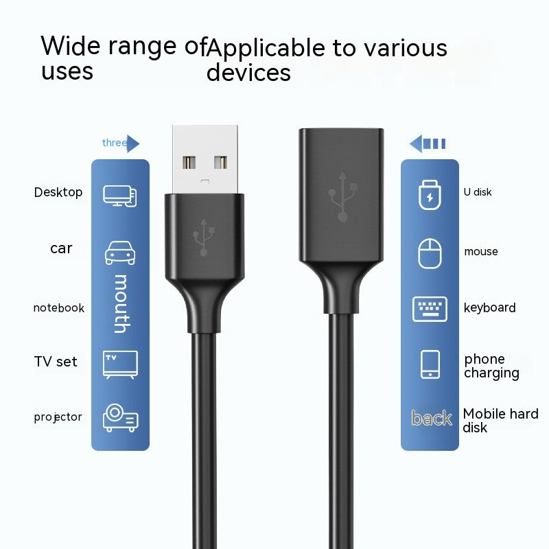 USB Extension Cable 3.0 Male To Female Data Cable Printer