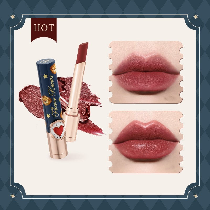 Flower Know Lipstick Circus Dry Rose Color Students