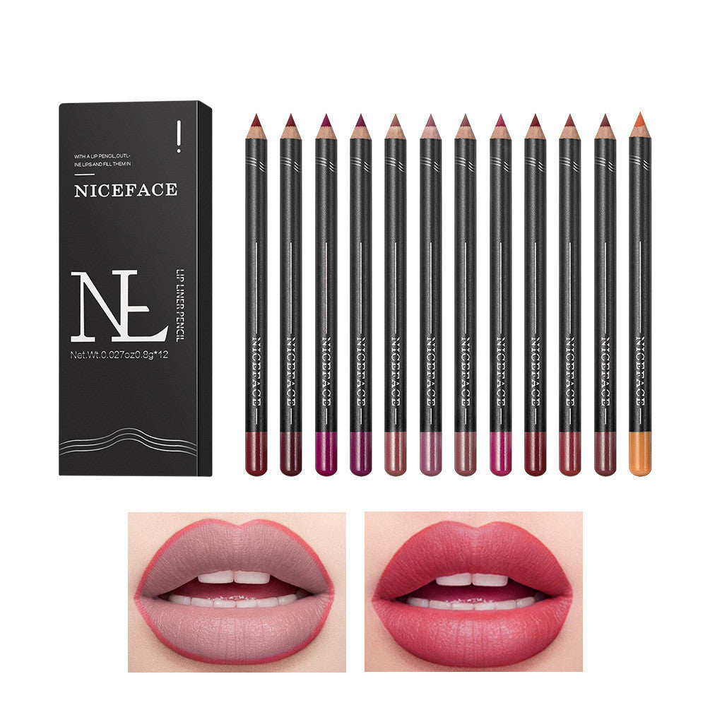 Fashionable Matte Finish Non-fading Lip Liner