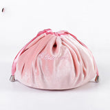 New Cartoon Rabbit Ears Velvet Cosmetic Bags Makeup Bag Happy Easter Party Self-Adhesive Gift Bag For Girls