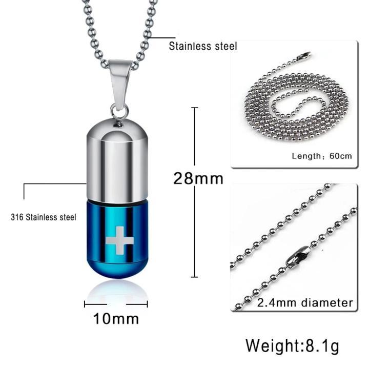 Perfume bottle pendant necklace