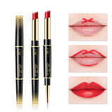 Double-ended Lipstick Pen Lip Liner Waterproof Non-stick Cup